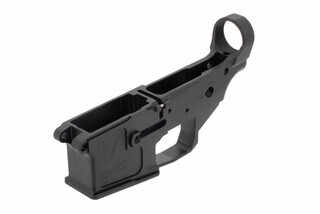 17 Design billet ar-15 lower receiver comes stripped but includes a threaded roll pin